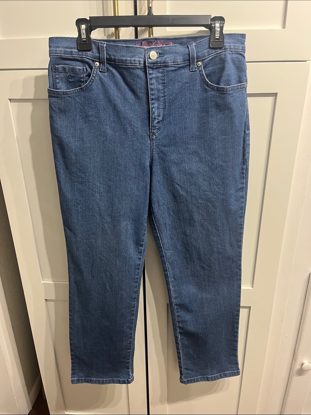 Gloria Vanderbilt Midwash Blue Straight-Leg Jeans